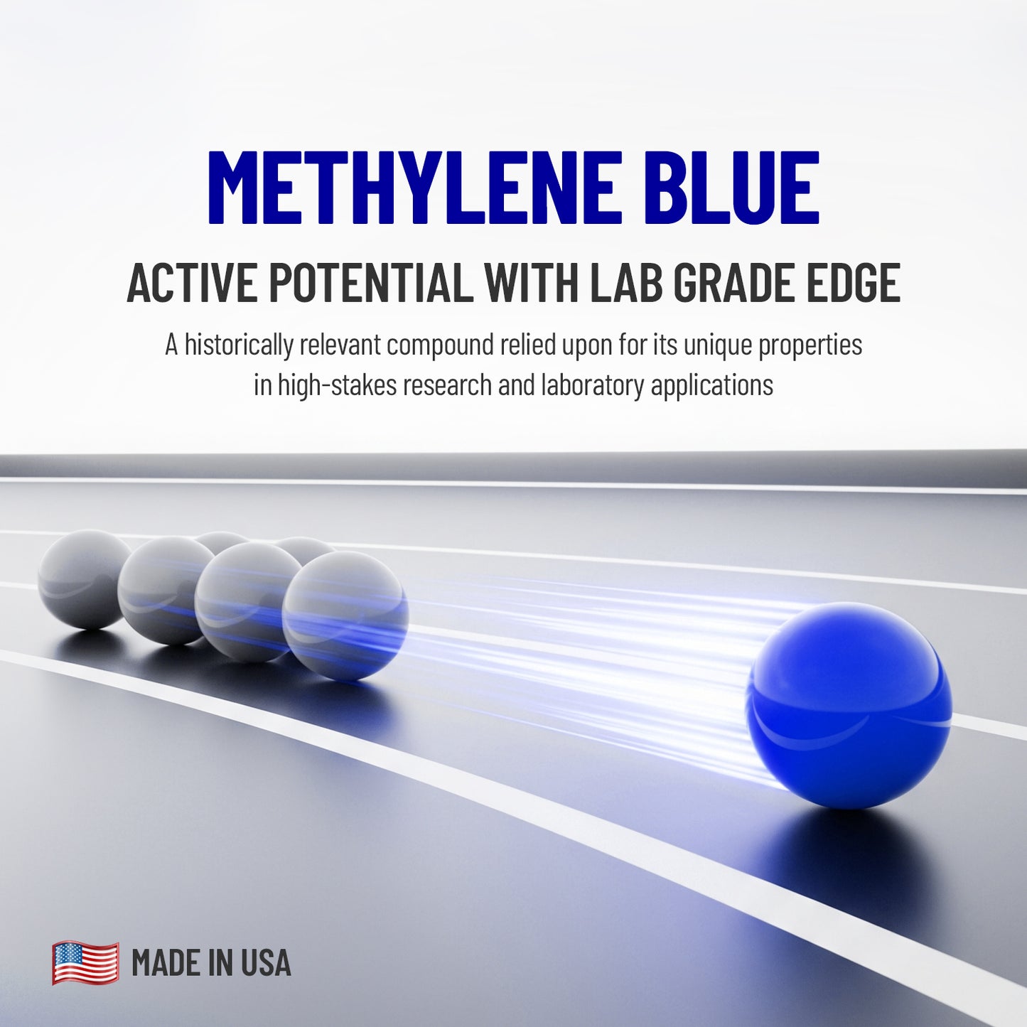 Methylene Blue 1% Aqueous Solution — 60mL | High Purity Lab Grade